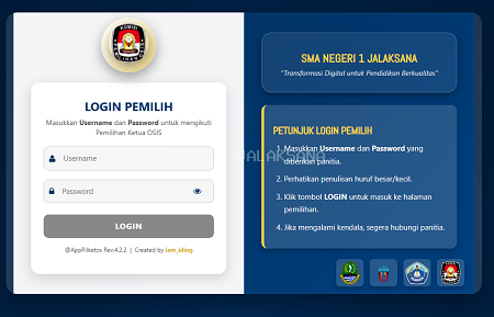 Pemilihan Ketua OSIS Digital SMAN 1 Jalaksana 2025: Modern, Transparan, dan Inspiratif