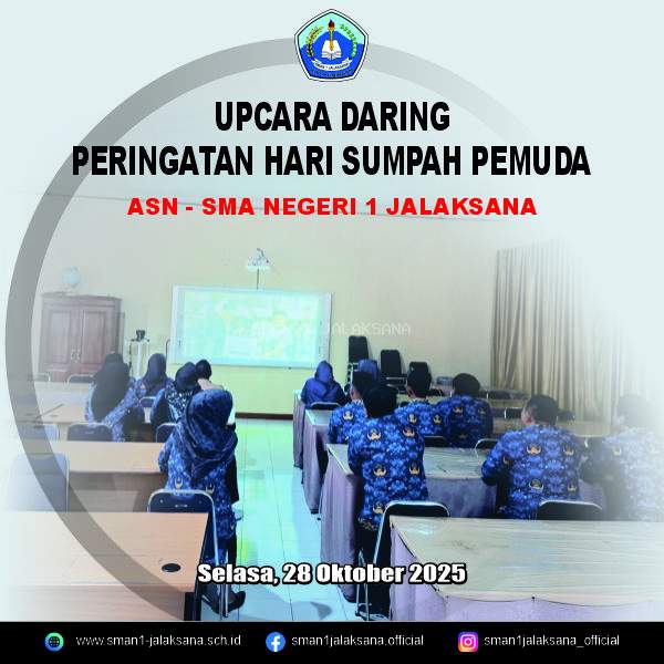 Upacara Daring Hari Sumpah Pemuda ke-97 Tahun 2025 di SMAN 1 Jalaksana