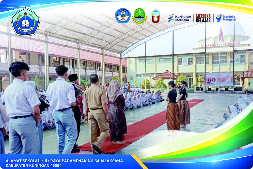 Penyambutan dan Pelepasan Guru Purna Bakti SMAN 1 Jalaksana Bersama Siswa Berlangsung Haru