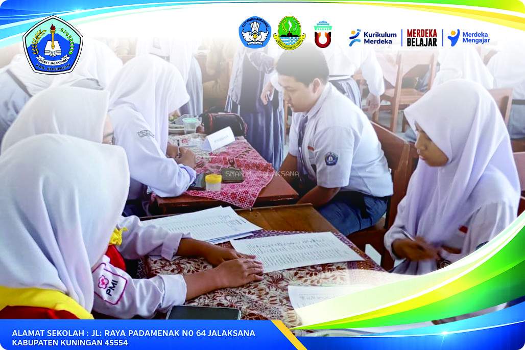 Kegiatan Skrining Kesehatan Siswa dan Guru SMAN 1 Jalaksana Bersama Puskesmas Jalaksana