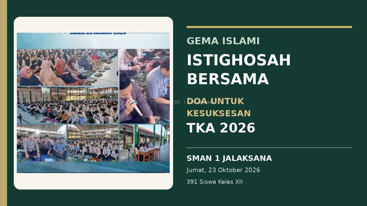 Mengetuk Pintu Langit, Menguatkan Ikhtiar: SMAN 1 Jalaksana Gelar Istighosah Bersama Menjelang TKA 2026
